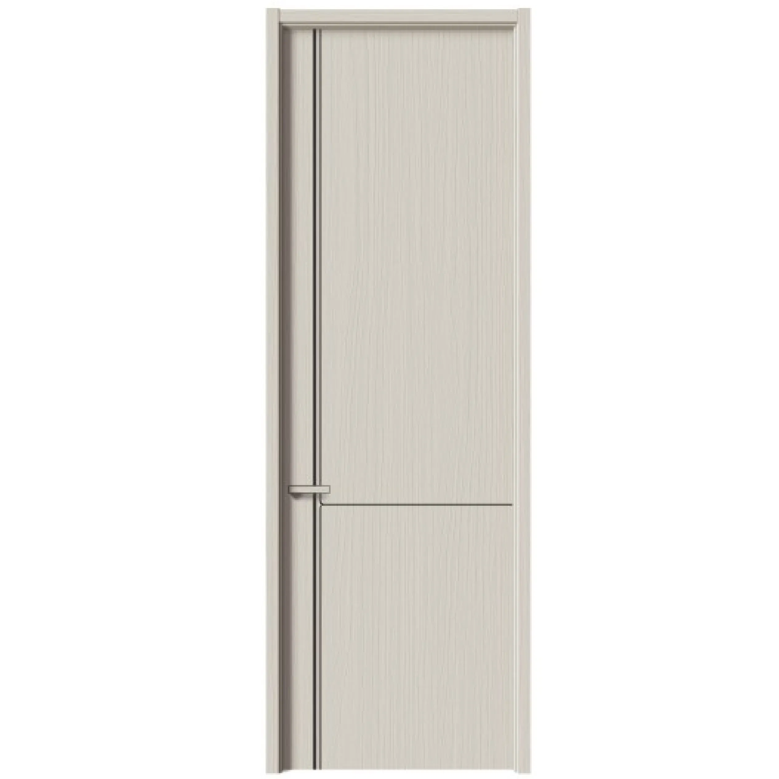 21. Luxury Interior Wooden PVC Security WPC Villa Solid Entrance Wood Door Grey White for Sale
