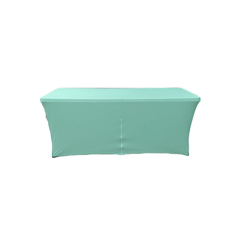 Custom Trade Show Sublimation Printed Logo Polyester Waterproof Fitted Stretch Spandex Table Cover Table Cloths