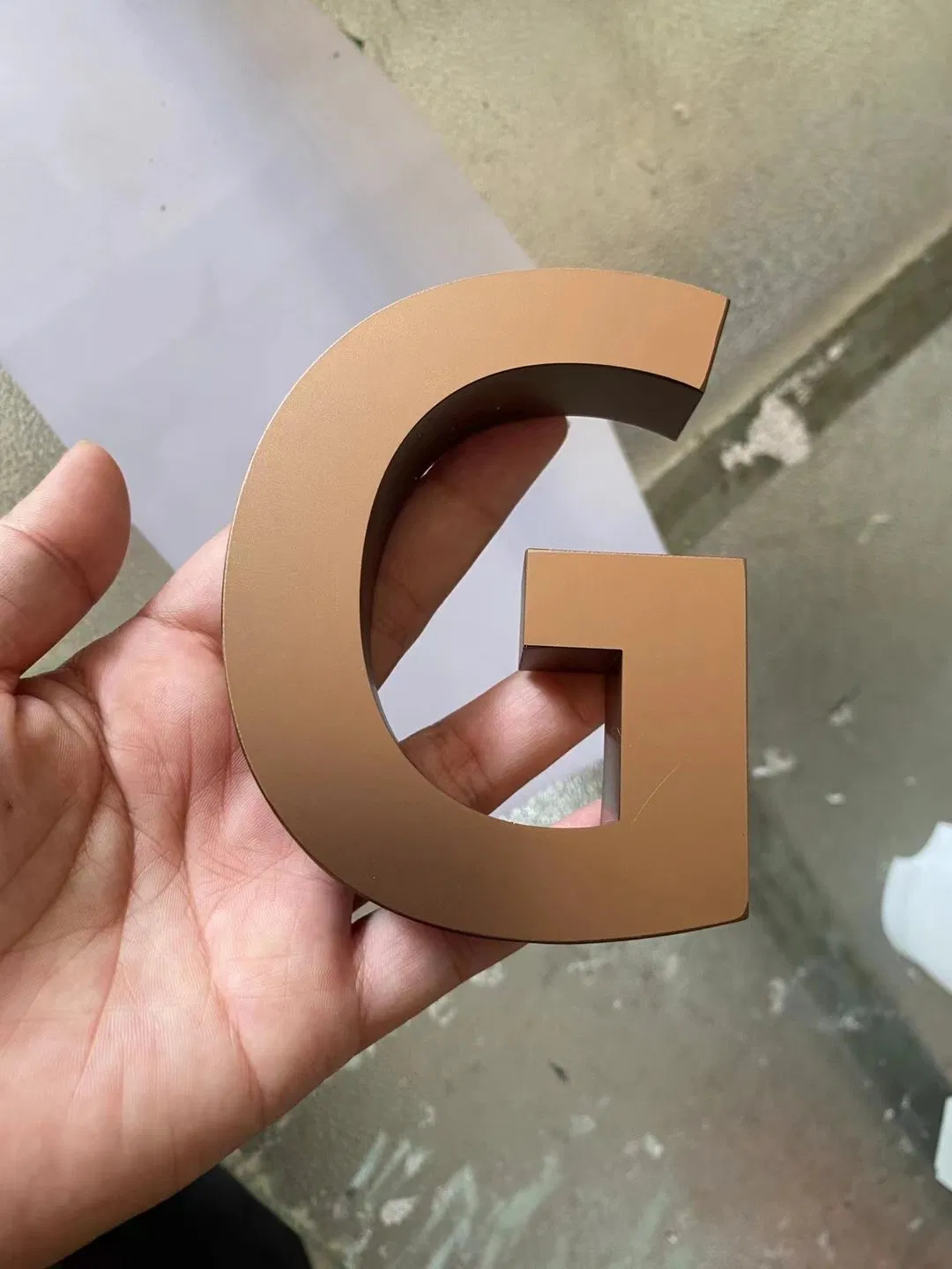 Small Solid Letters Custom 3D Stainless Steel Fabricated Gold Letters Logo for Wall Signs