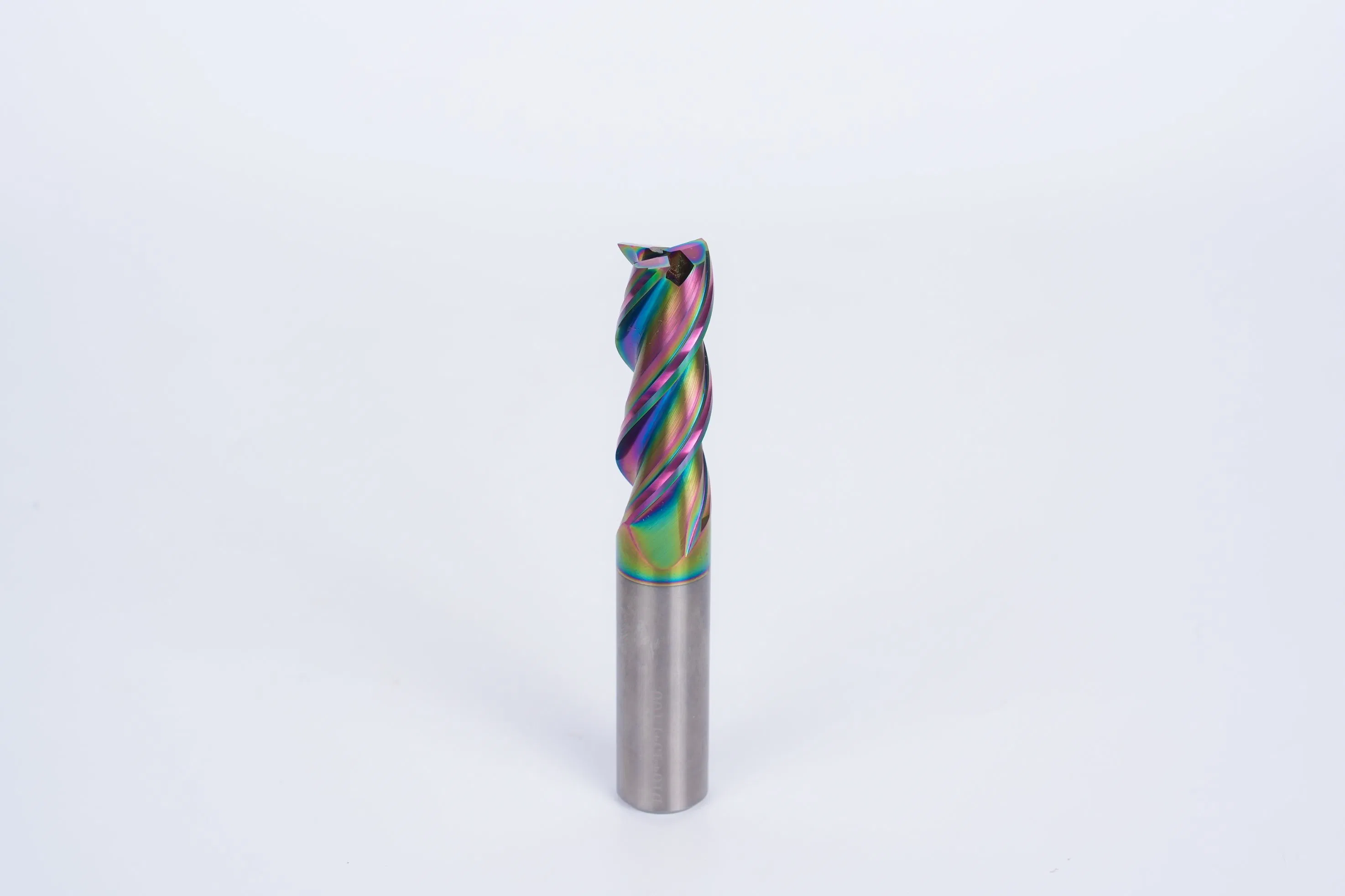 Carbide Aluminum Endmills HRC55 Three Flutes Flat Dlc Coated Cutting Tool