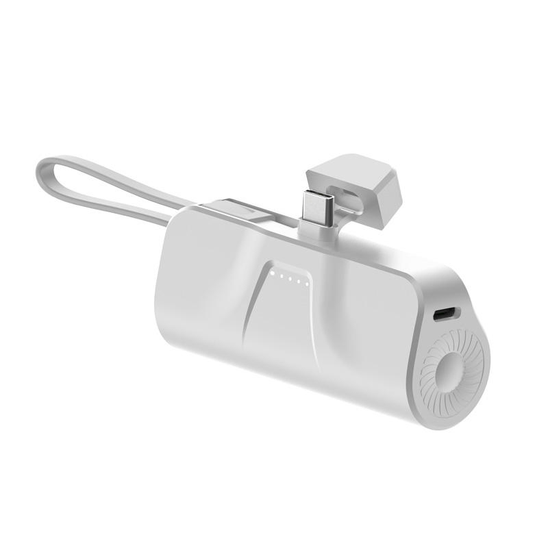 Hot Sale Mini Capsule Charger Power Bank Micro USB Type C 5000mAh Portable Battery Charger 3 In1 Mobile Phone Charger Power Bank