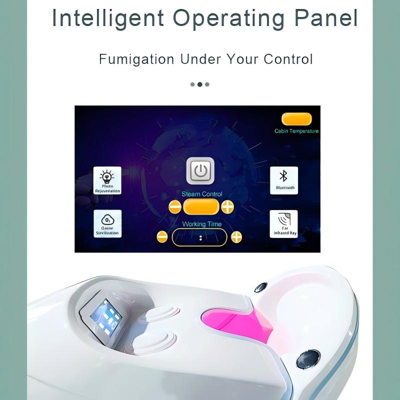 Ozone SPA Capsule for Fumigation Steam Sauna Chamber with Red Light Therapy