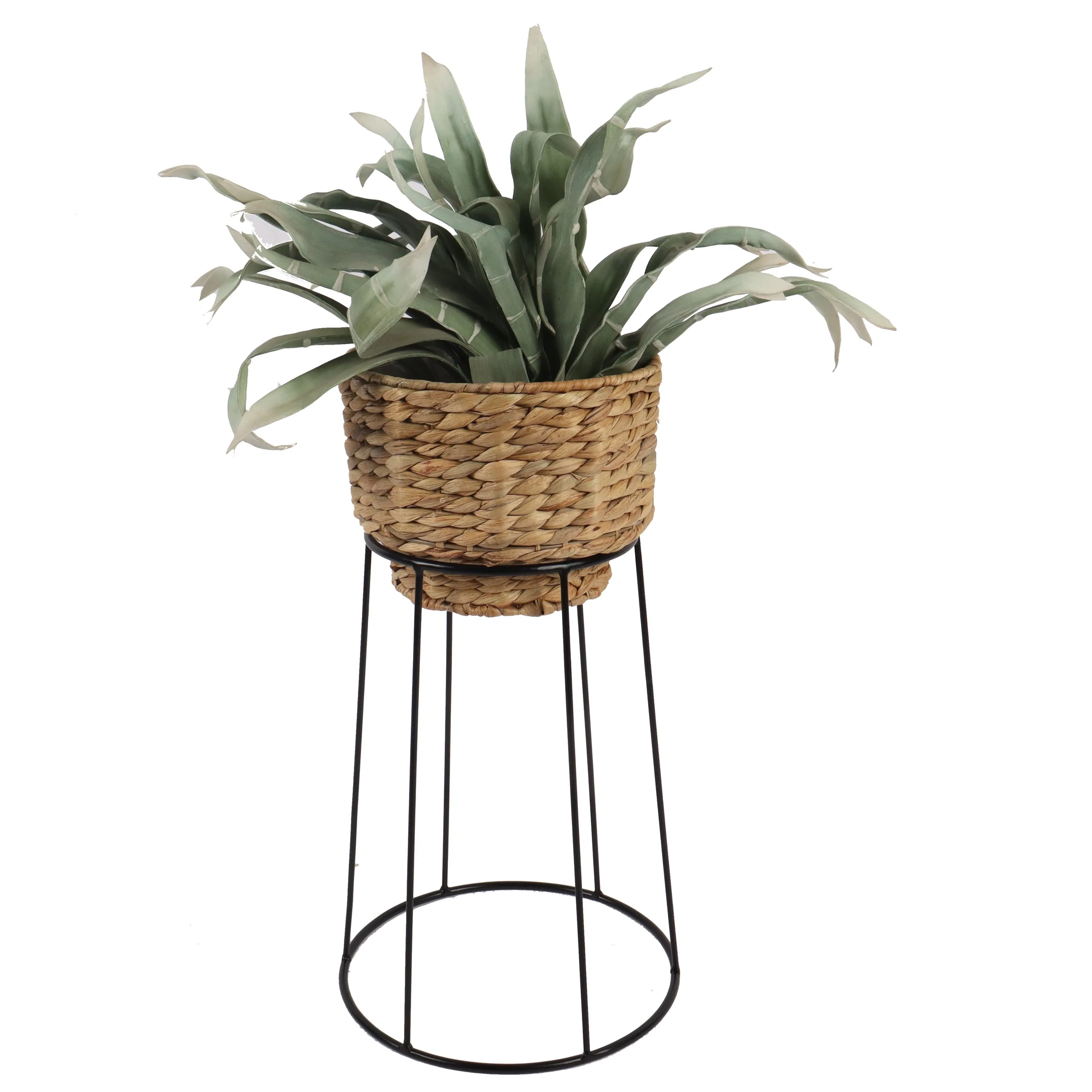 Flower Pot with Rattan Basket for Decoració and Homedeco