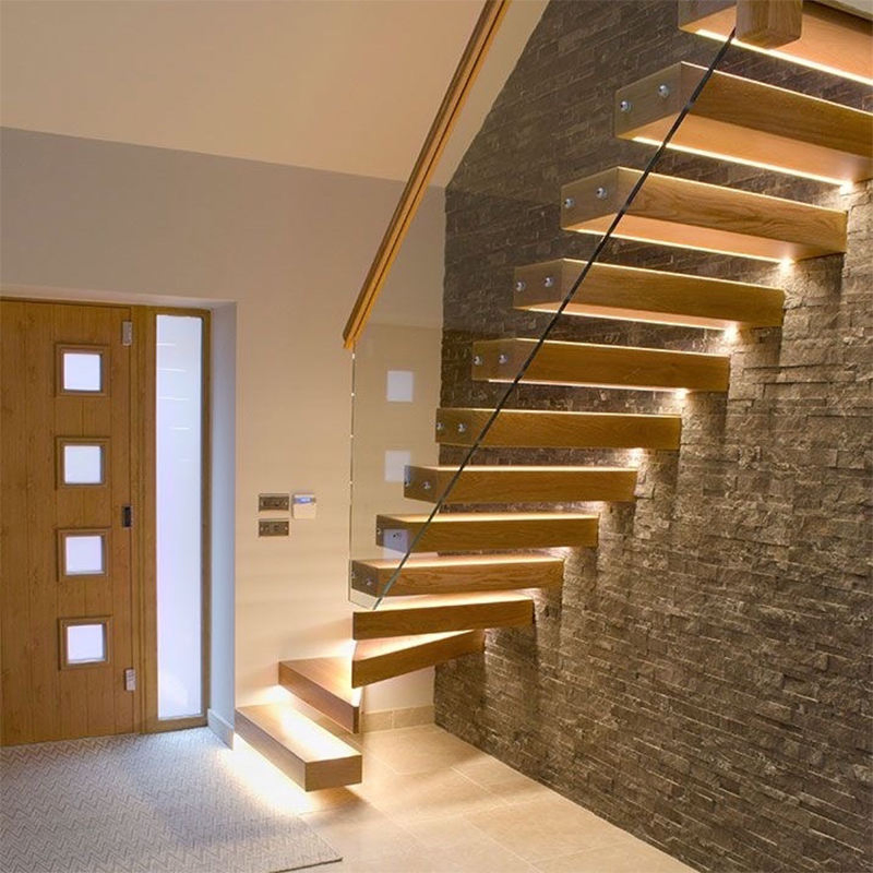 Cbmmart Modern Design Interior Straight Residential Stairs Floating Staircase