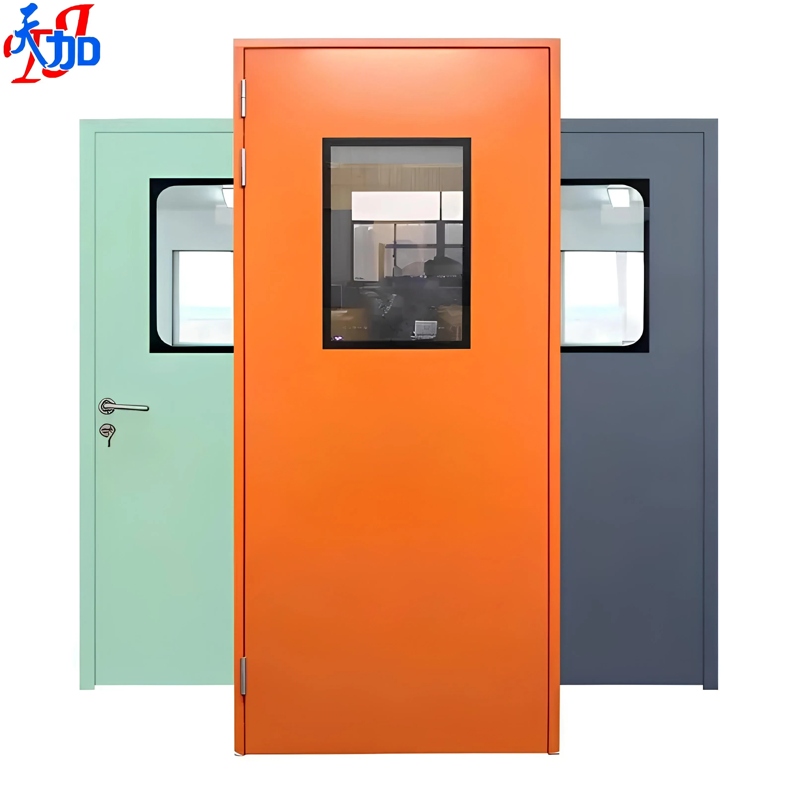 Strong Airtightness, Excellent Sound Insulation, Impact-Resistant, Durable, Easy to Clean, Various Styles Cleanroom Steel Door