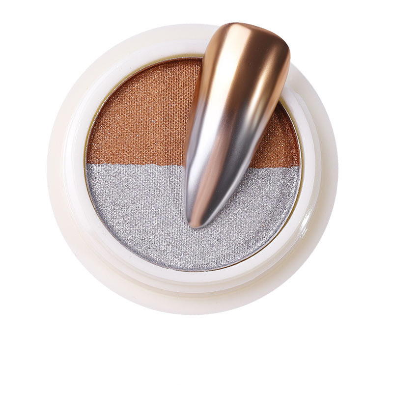 High Grade Two Color Nail Art Mirror Chrome Glitter Eyeshadow Pigment Powder