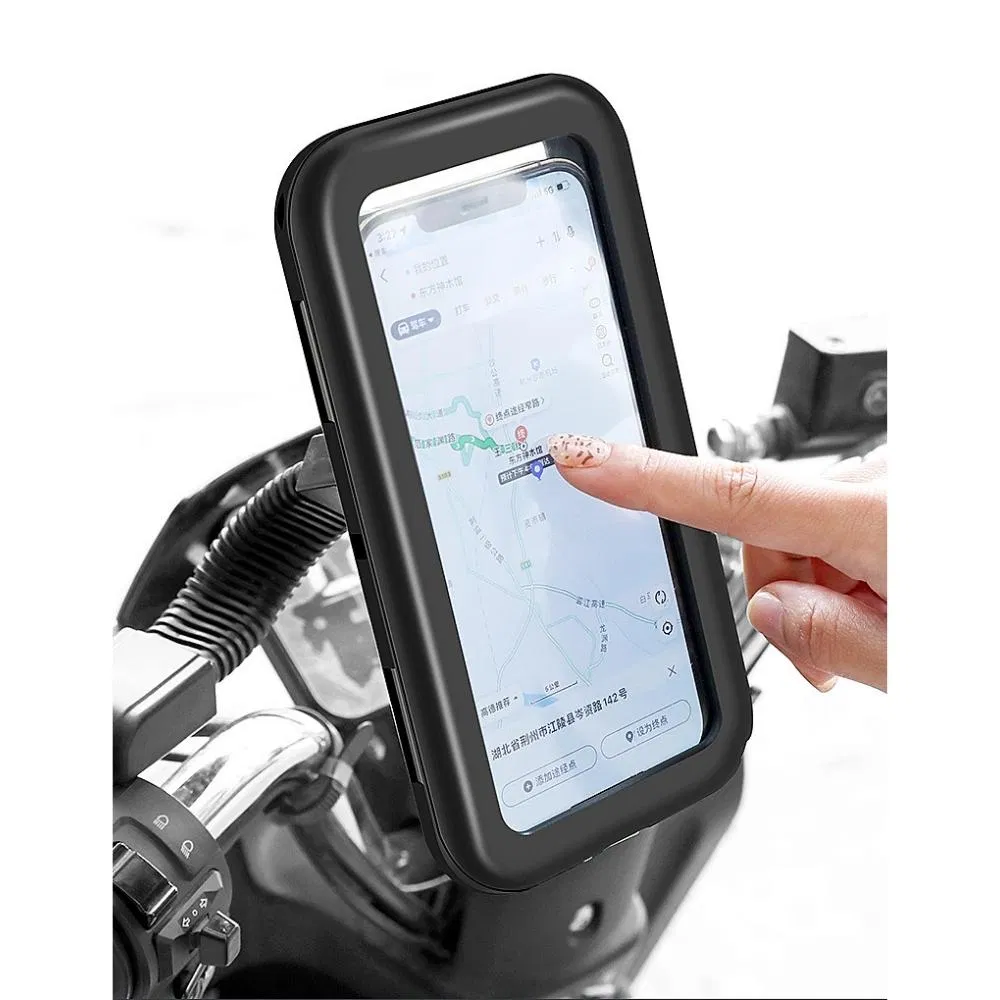 Waterproof Bicycle Smartphone Holder Motorcycle Mount with Sensitive Touchscreen Case Wyz20716