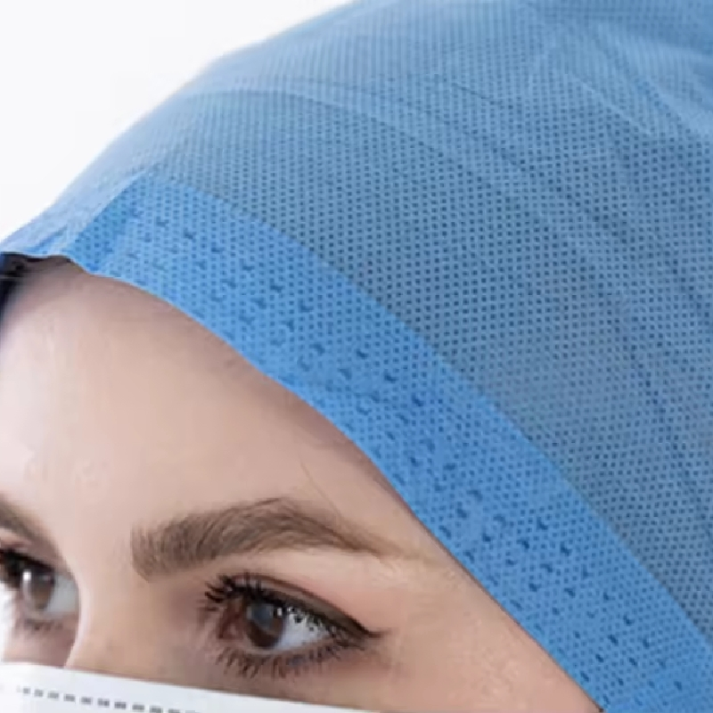Disposable Surgical Cap Surgeon Cap SMS Non Woven Hood Cap for Doctor Hospital