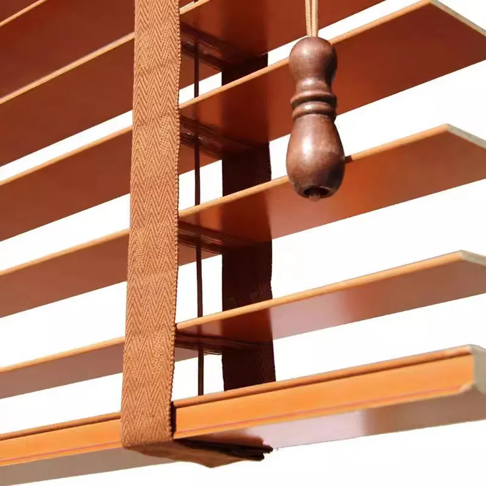 Light Filtering Wooden Venetian Blinds Designed New Style Faux Wood Blinds