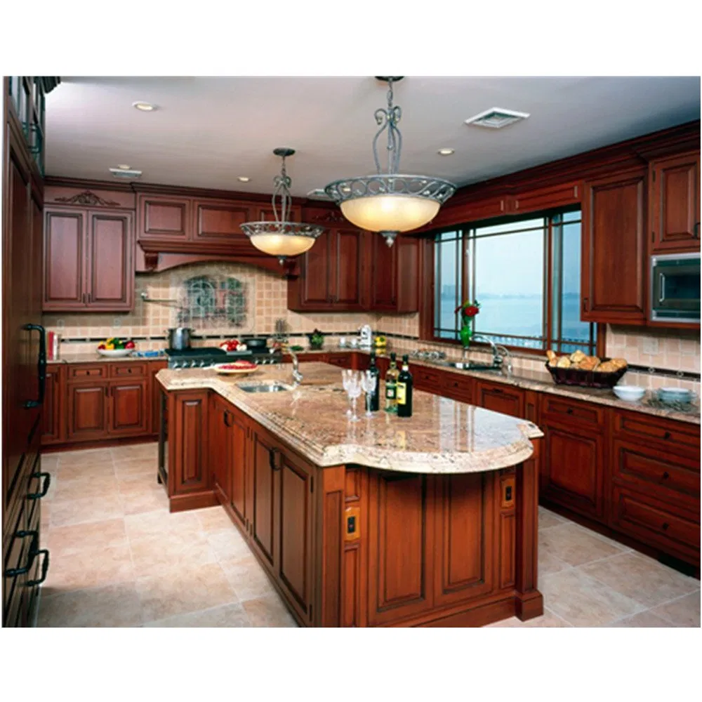 Solid Wood Kitchen Cabinet Designs for Prefab Houses
