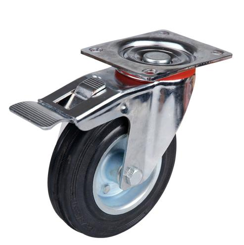 China OEM Factory 100mm Industry Castor Swivel Top Plate Caster Nylon Wheel