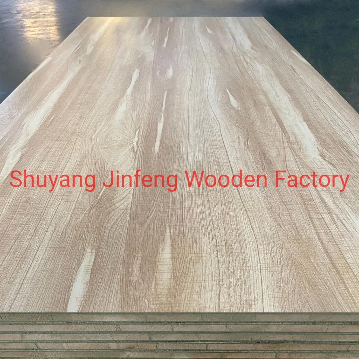 Albazia Bare Core Actual Size 13.2*1260*2490mm Final Product Blockboard Size 1220*2440*18mm Wood Lumber Finger Joint Laminated Board Melamine Faced Blockboard