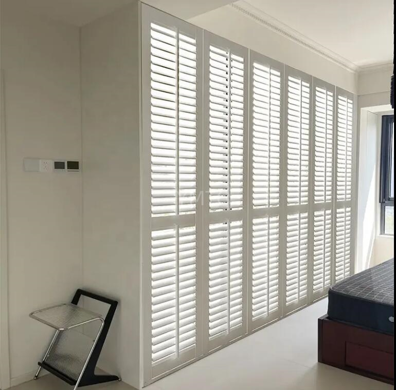 High Quality Australia Traditional 89mm Basswood Plantation Shutter Window Covering