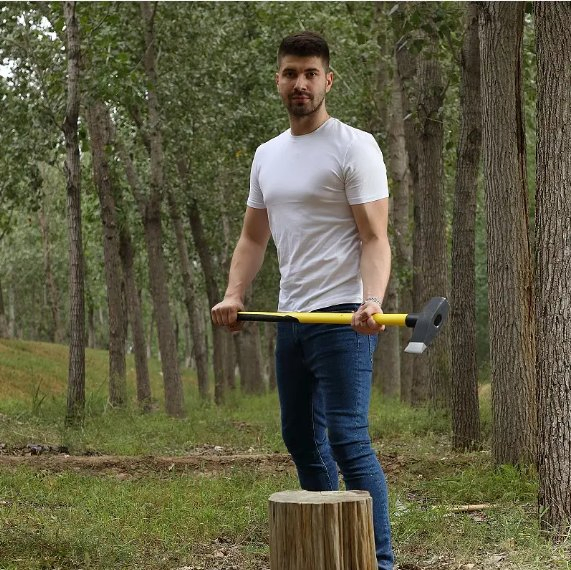 Hickory Shaft 8lb Handle Length 900mm Splitting Maul Axe