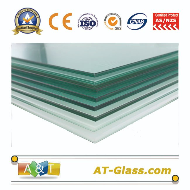10.38mm 12.76mm Laminated Float Glass for Decoration Toughened Laminated Glass Sound Insulation Curtain Wall/Sun Room Project Customization