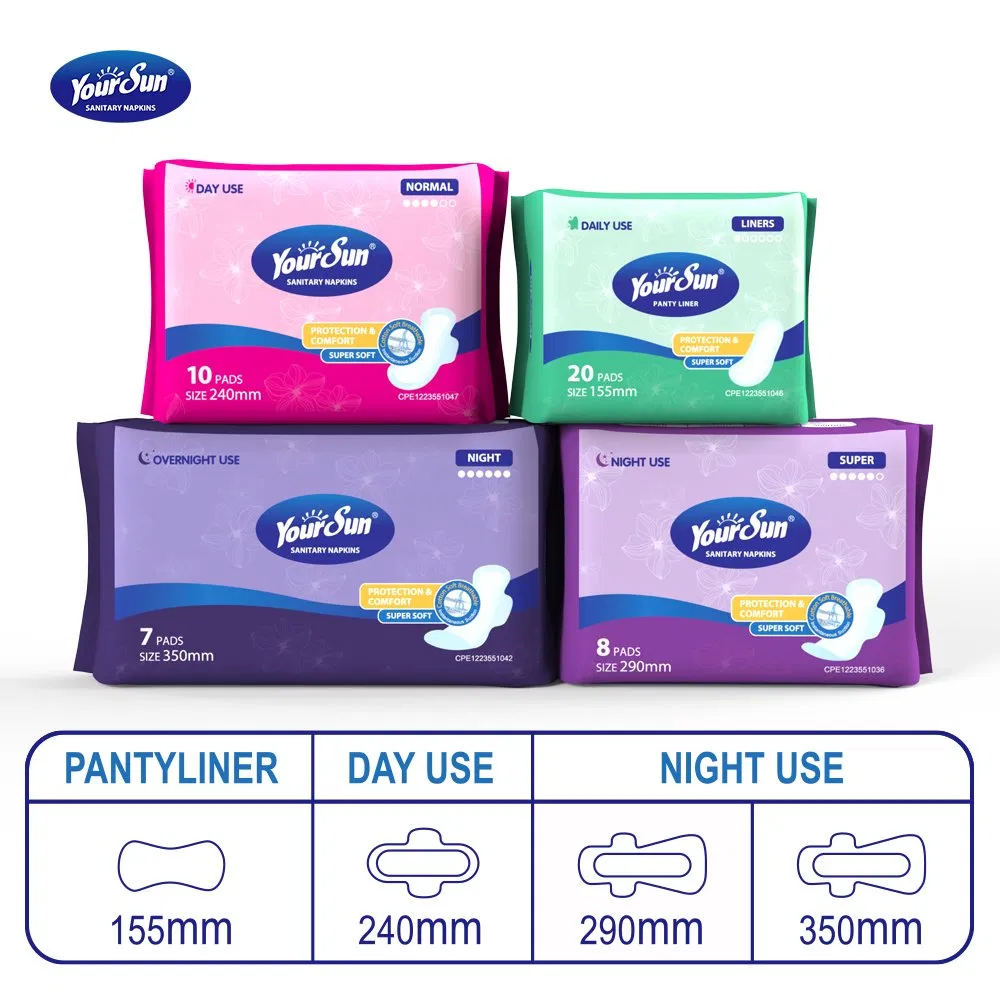 Disposable Feminine Sanitary Towels Menstrual Breathable Lady Pad