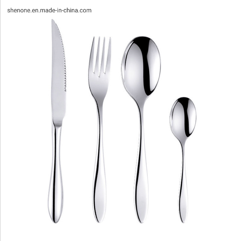 Shenone Cutlery Black and More Colors for Wedding Event Restaurant, Packed with Knife Fork and Spoon Black Cutlery