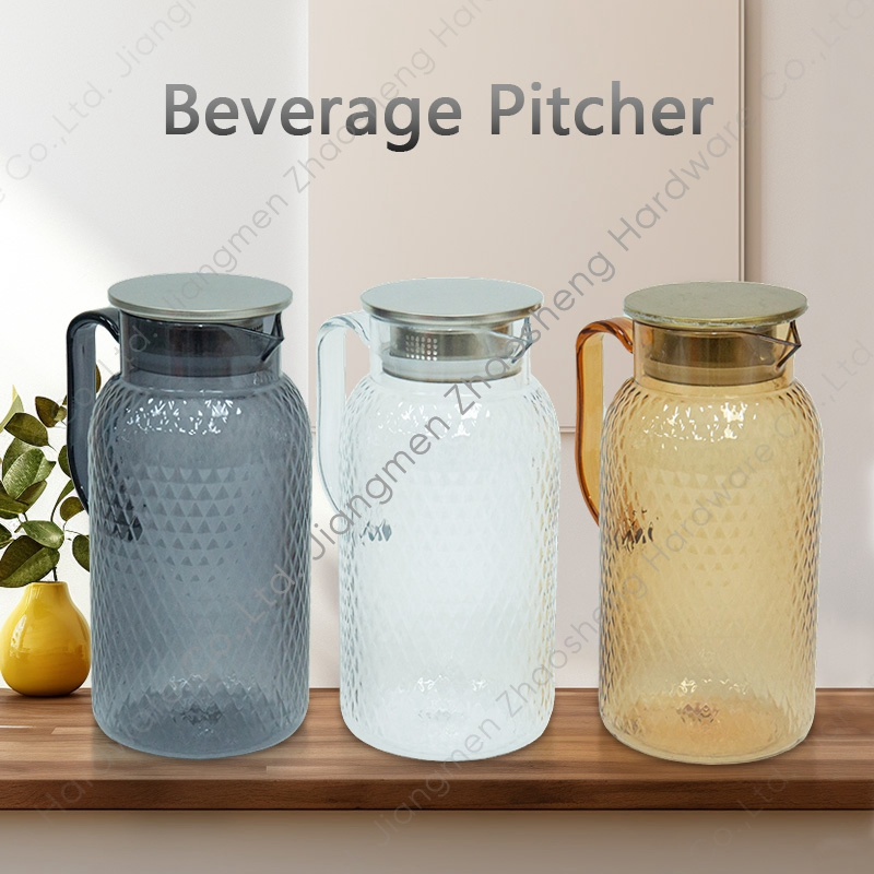 Clear Kettle Heat Cold Resistant Water Pitcher for Lemonade, Milk, Iced Tea, Cold or Hot Drinks