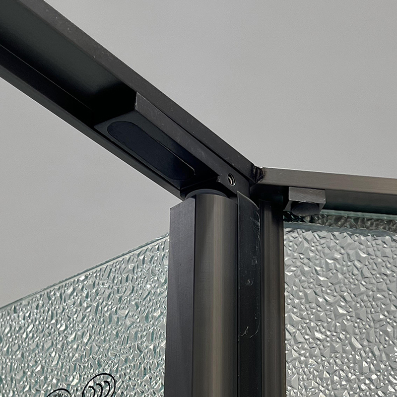 Hot Selling Elegant Designer Diamond-Shaped Corner Bathroom Glass Shower Screen Enclosure for Modern Villa Bathroom