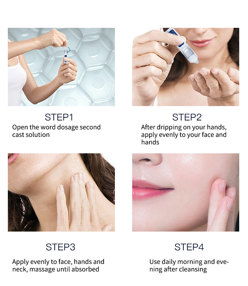 Hyaluronic Acid Stock Solution 100% Natural Vegan Beauty Anti-Aging Anti-Wrinkle Skin Whitening Face Serum for Baby