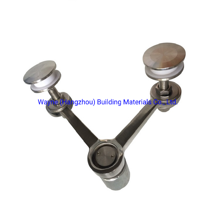220mm Stainless Steel Glass Spider with 2 Arms 90° Glass Fitting Hardware, Point-Fixed Curtain Wall Hardware with High Quality and Best Price