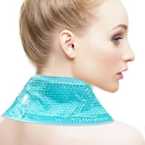 Neck Shoulder Pain Relief Gel Bead Hot Cold Ice Cooling Pack Wrap