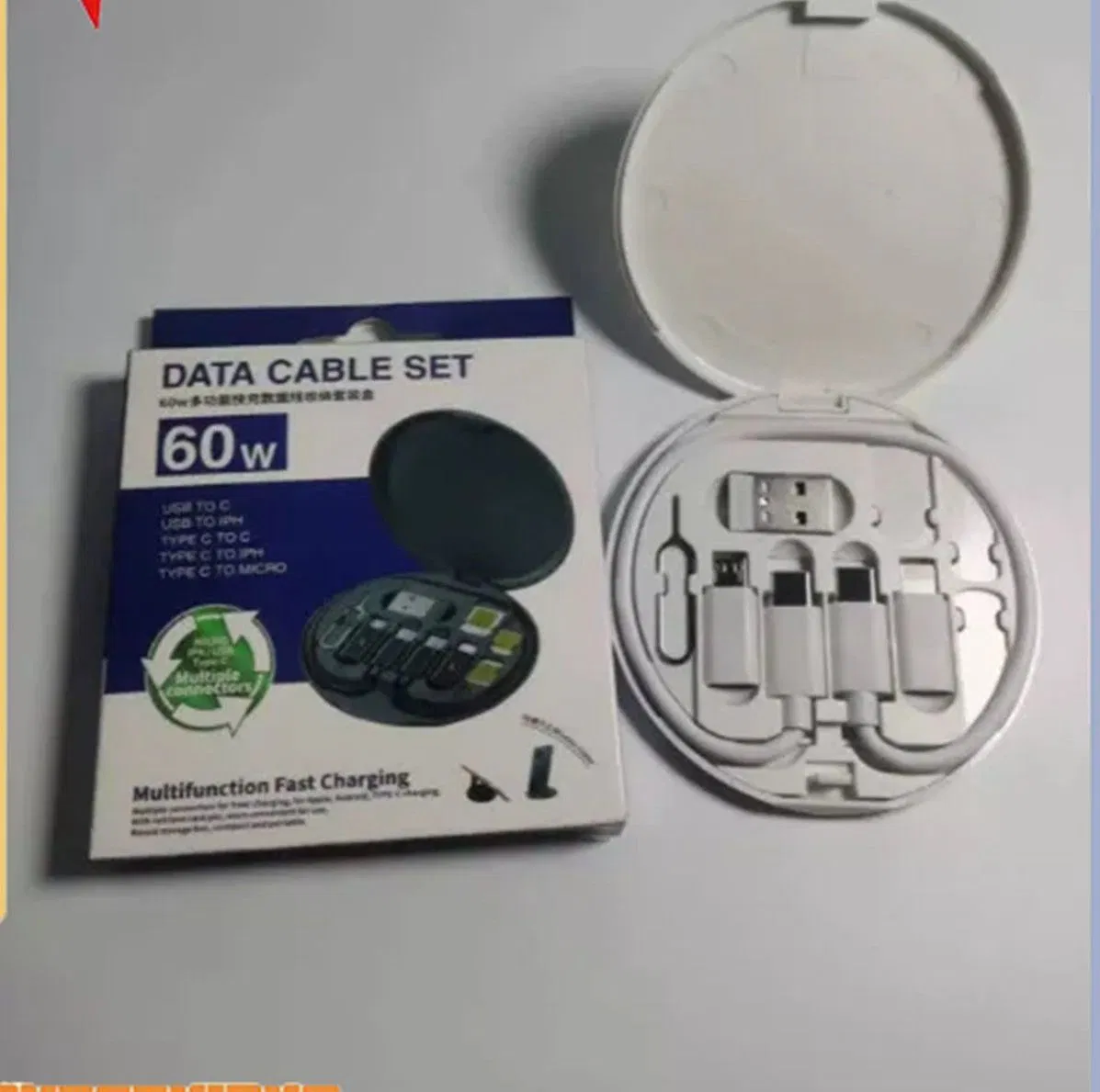 Набор кабелей USB-C 6 в 1, 60W, быстрая зарядка