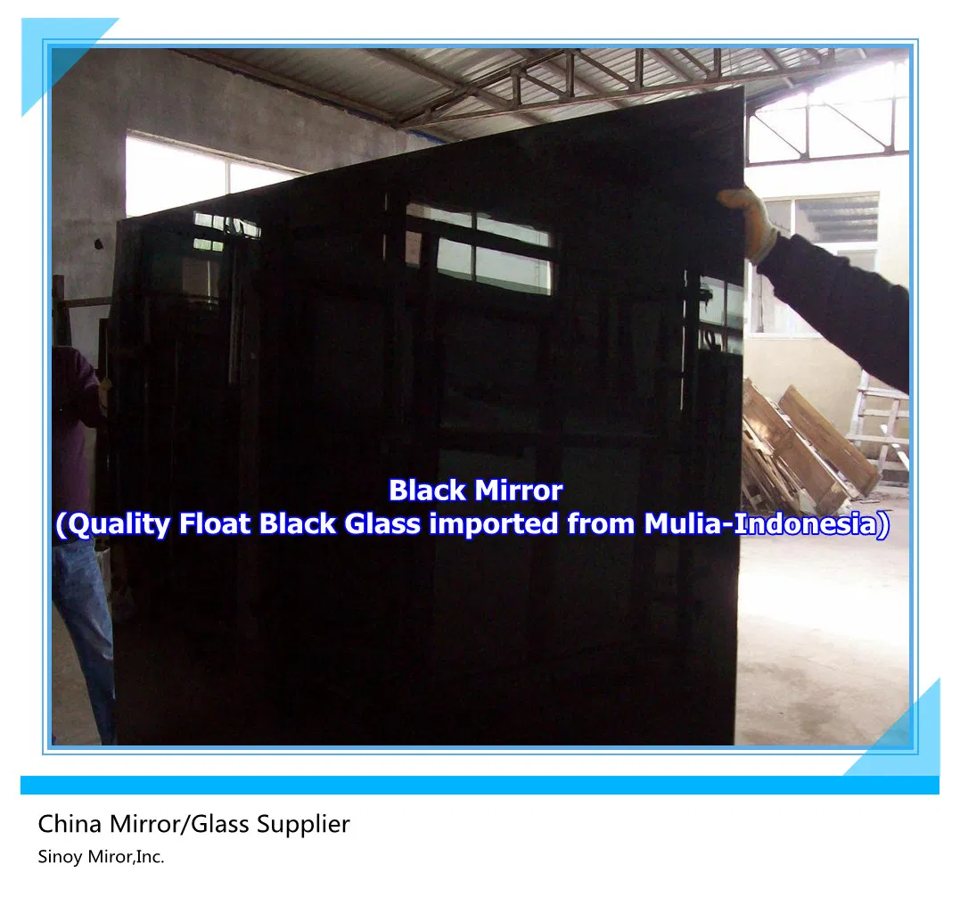 3mm/4mm/5mm/6mm Black Painted Glass for Home Decoration