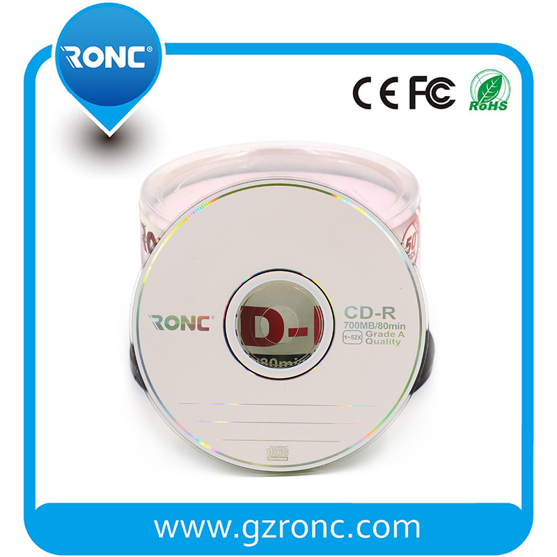 Чистые CD-R диски для струйной печати 700МБ 52x