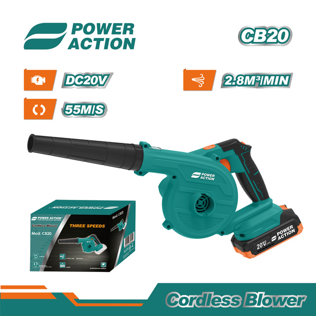 20V Electric Cordless Small Air Leaf Blower Garden Blower for Leaves Clean