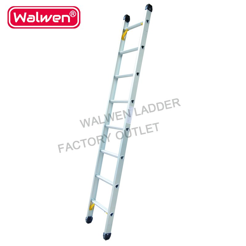 Long Single Straight Step Ladder Aluminum Trolley Step Ladder with Reasonable Price