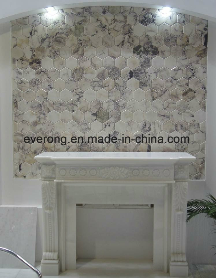 White/Black/Grey/Beige/Hexagon Stone /Marble Mosaic Tiles for Bathroom/Backsplash/Table/Patterns