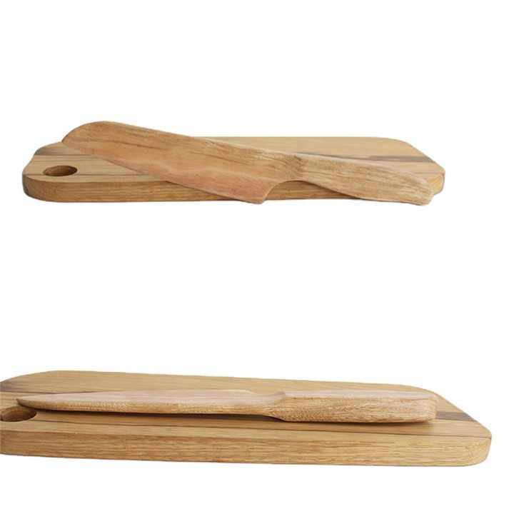 Western Cake Pizza Shovel Pastry Cream Wooden Knife Spatula Set