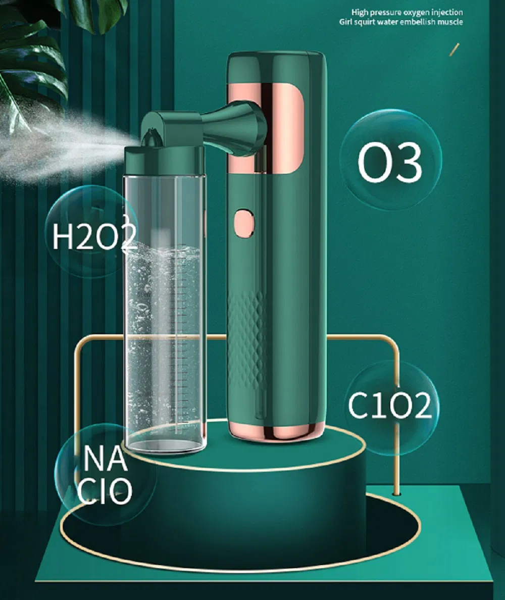 Facial Humidifier Water Oxygen Women Air Compressor High Pressure Moisturizing Skin Care Tools Handy Face Steamer Wbb18079