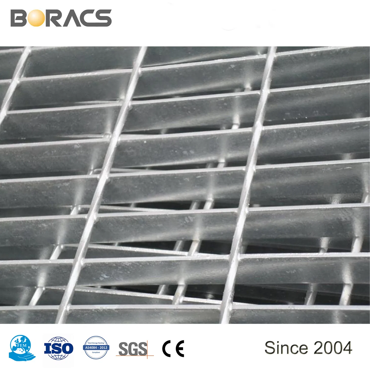 Serrated Galvanized Steel Grating, Outdoor Metal Drain Cover, Customizable Building Material