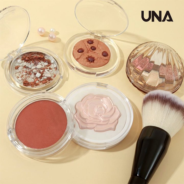 Wholesale Cosmetics High Pigmented Luxury Highlighter & Blush Makeup Customize Waterproof Vegan Glitter Eyeshadow Palette