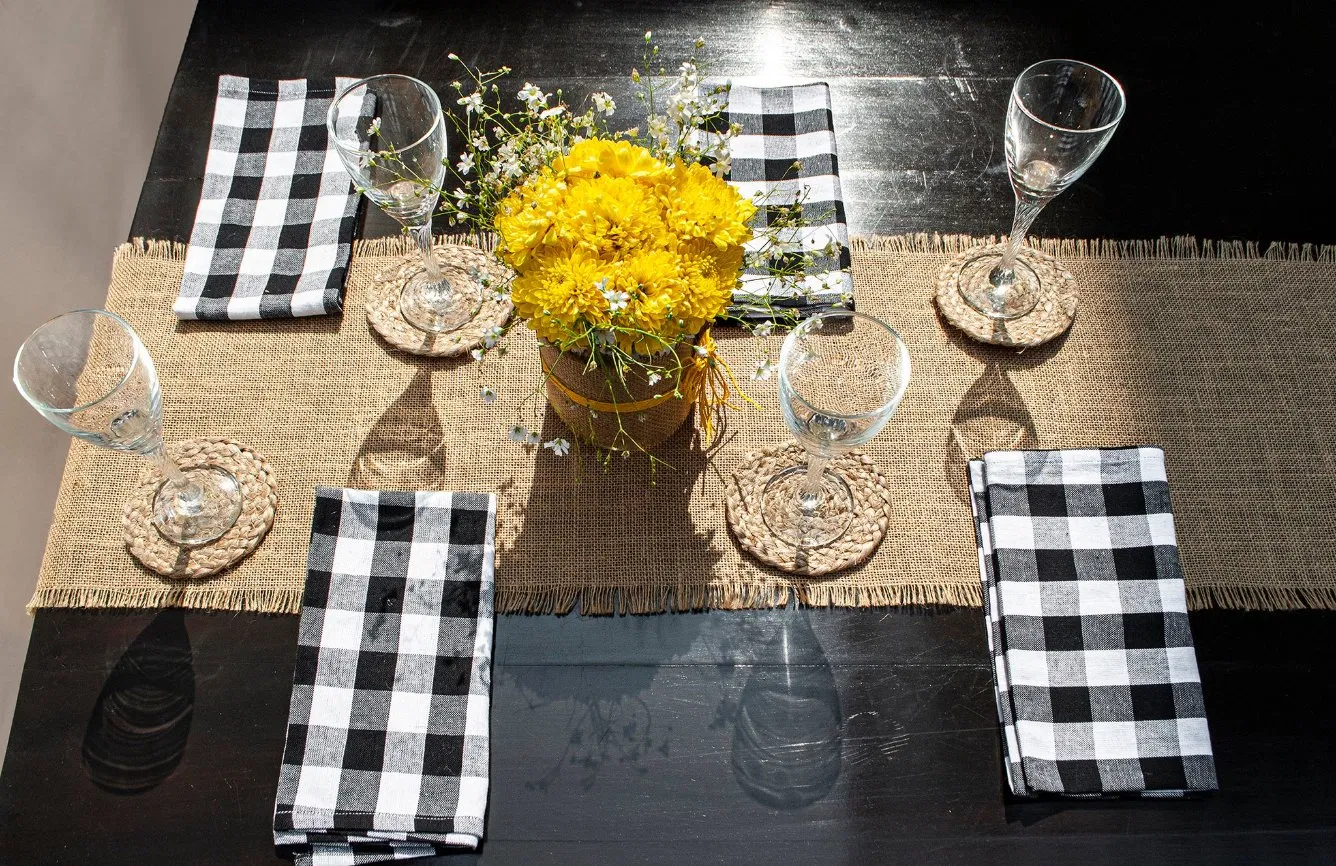 14 X 72 Inch Finished Natural Color Jute Table Runner