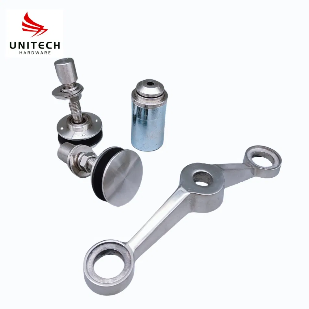 Premium 316 Stainless Steel Glass Bracket Holder for 180-Degree Angles