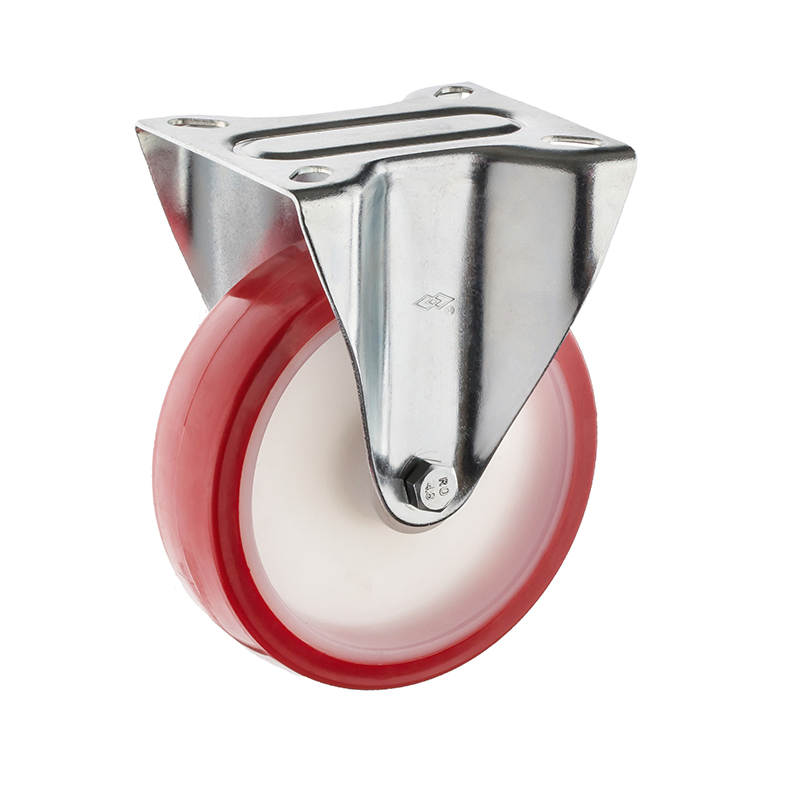 80mm Swivel Bolt Hole with Brake PU Castor