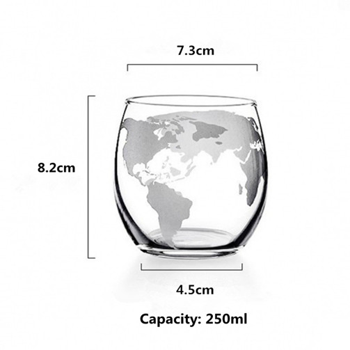 Wholesale Personalized High Borosilicate Glass Globe Whiskey Wine Decanter Set Globe Wine Glasses with Round Wooden Tray