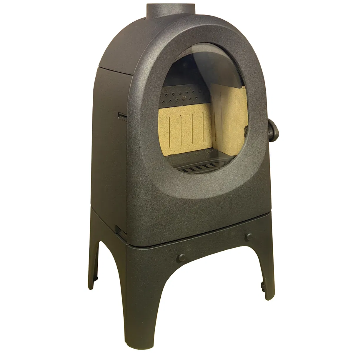 Eco Design Defra Approved Wood Burning Heater S115 Black