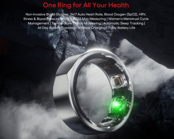 Умное кольцо Oura J-Style для мониторинга давления и здоровья