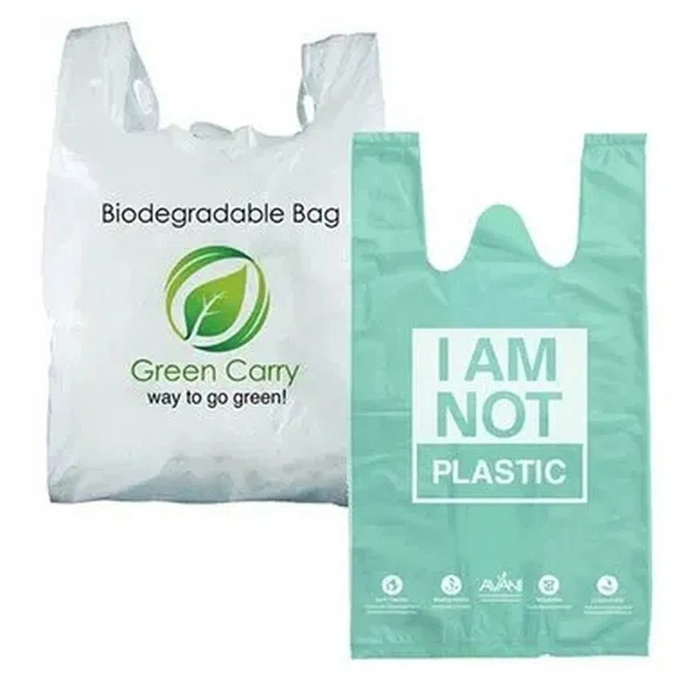 Compostable T-Shirt Shopping Bag Wholesaler Multi-Functional Plastic Vest T-Shirt Bag