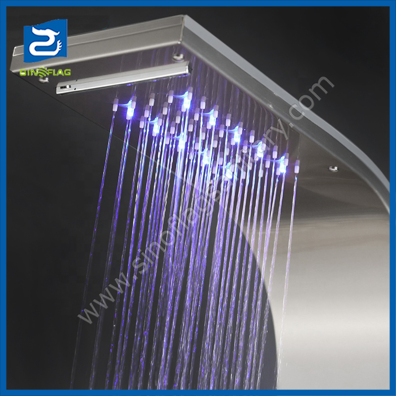 Easy Install Waterfall Shower Faucet Stainless Steel Bath Shower Panels