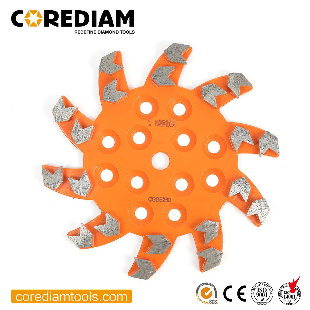 Алмазный шлифовальный диск D250 для бетона