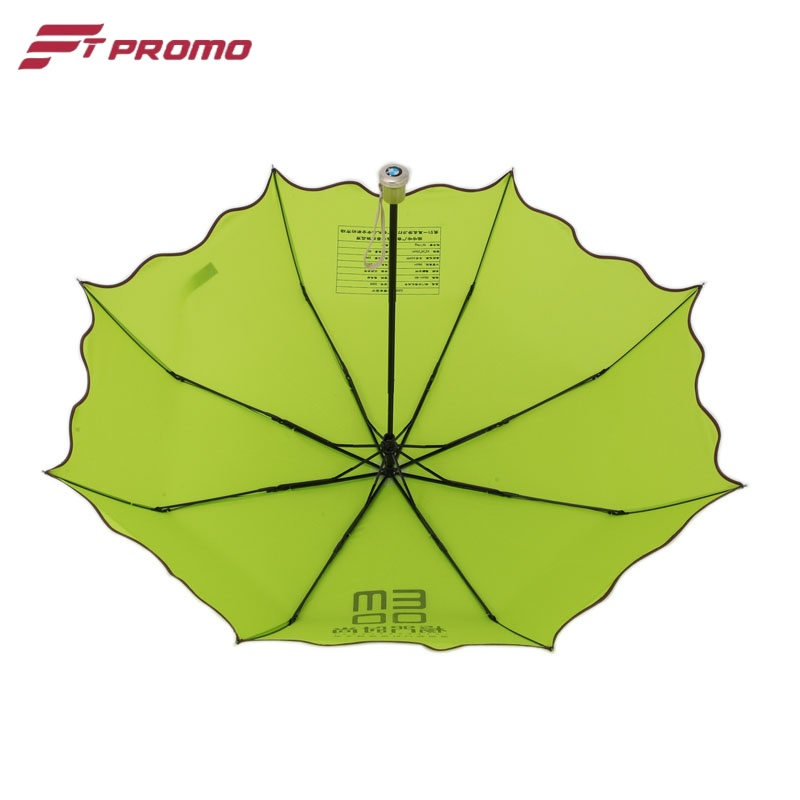 Manual Open 3-Section Folding Portable Pocket Sun Umbrella