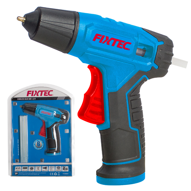 Fixtec 3.6V Cordless Hot Glue Gun USB Rechargeable Power Glue Sticks Set