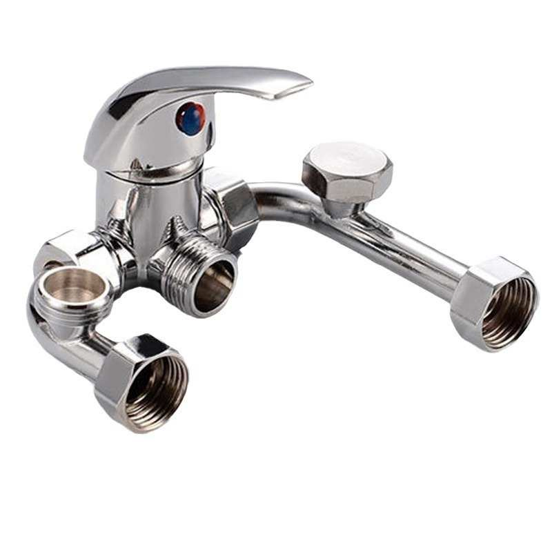Electric Water Heater Mixing Valve Cold and Hot Mixing Valve Shower Faucet Copper and Steel
