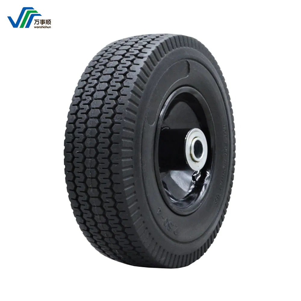 High Quality Good Appearance Metal Rim Puncture Proof PU Foam Rubber Wheel Hand Truck Wheel