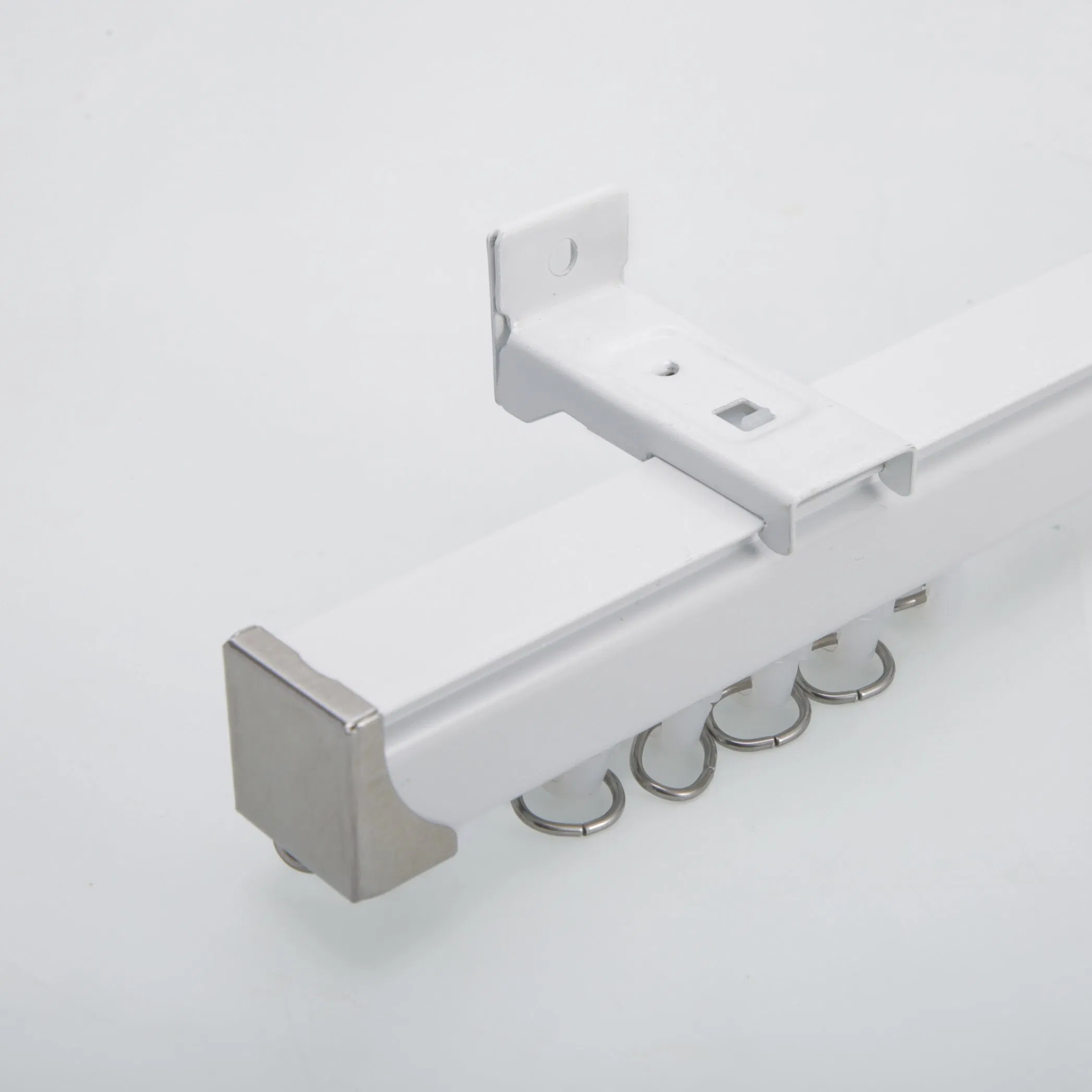 Factory Wholesale Curtain Tracks Adjustable Curtain Rail Metal Aluminum Profile